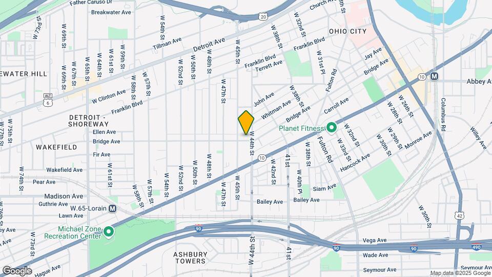 4408 Bridge Ave Mapa y Detalles de la Ubicación