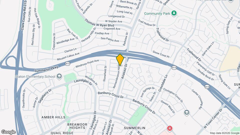 1812 Remembrance Hill St Mapa y Detalles de la Ubicación