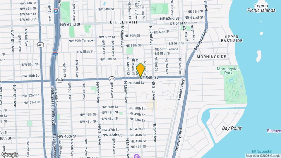 100 NE 54th St Map and Location Details