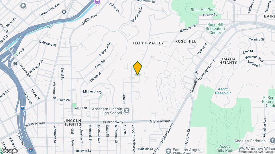 2821 Sierra St Map and Location Details