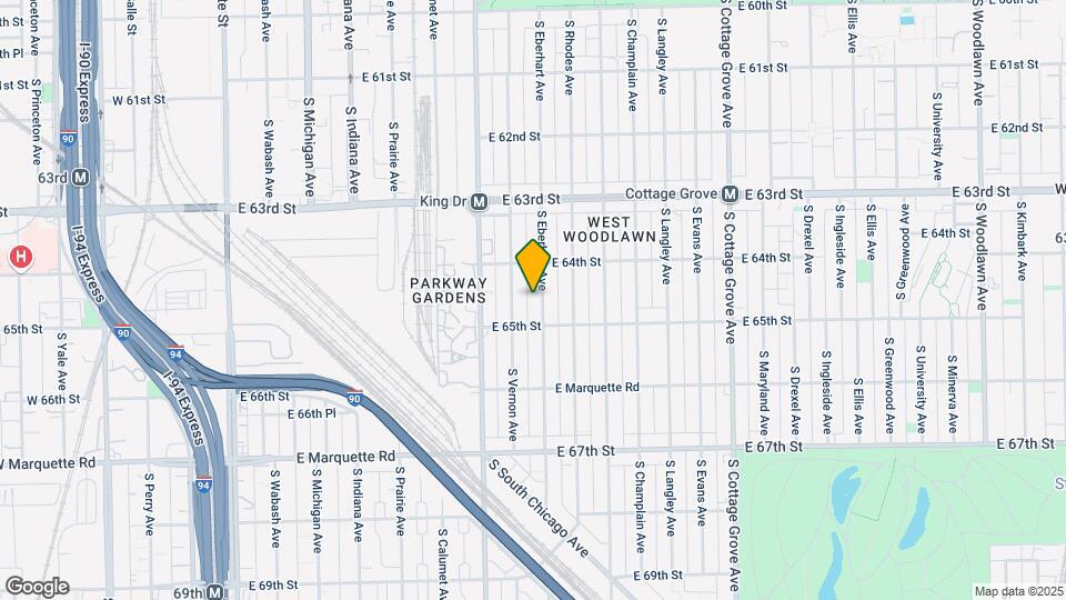6434 S Eberhart Ave, Unit 2 Map and Location Details