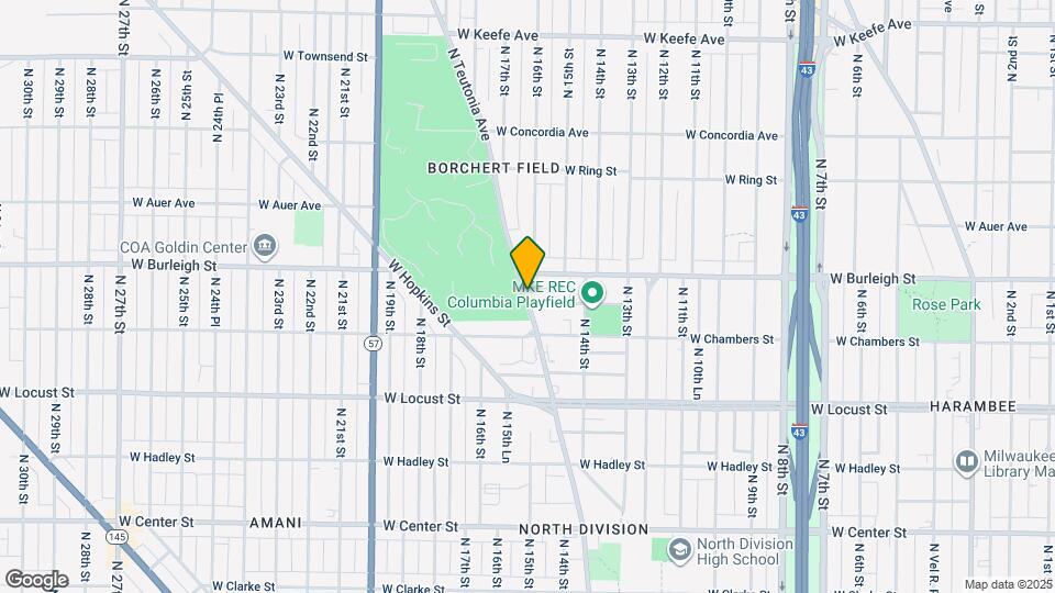3154 N 12th St Map and Location Details