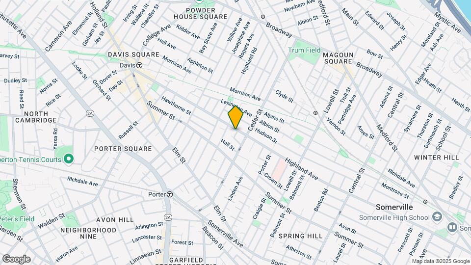 298 Highland Ave, Unit 1 Map and Location Details