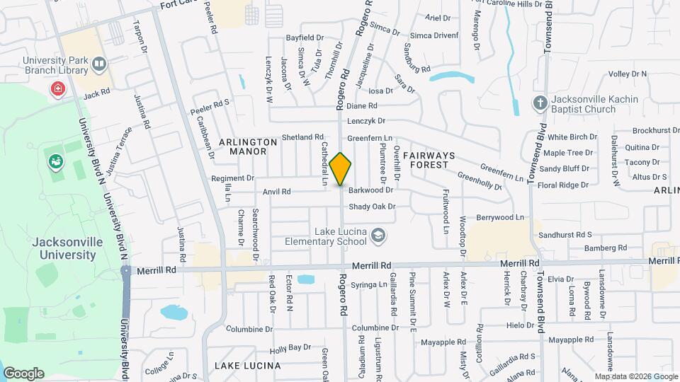 3026 Rogero Rd Map and Location Details