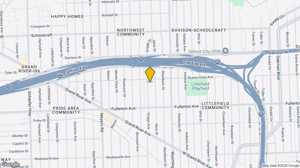 12772 Griggs St Mapa y Detalles de la Ubicación