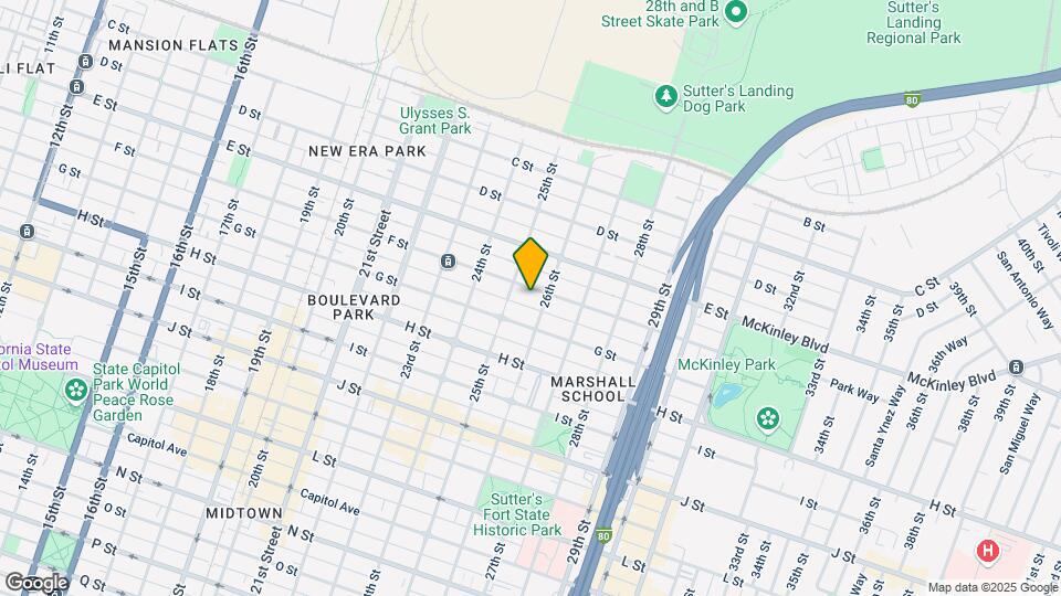 2518 F St Mapa y Detalles de la Ubicación