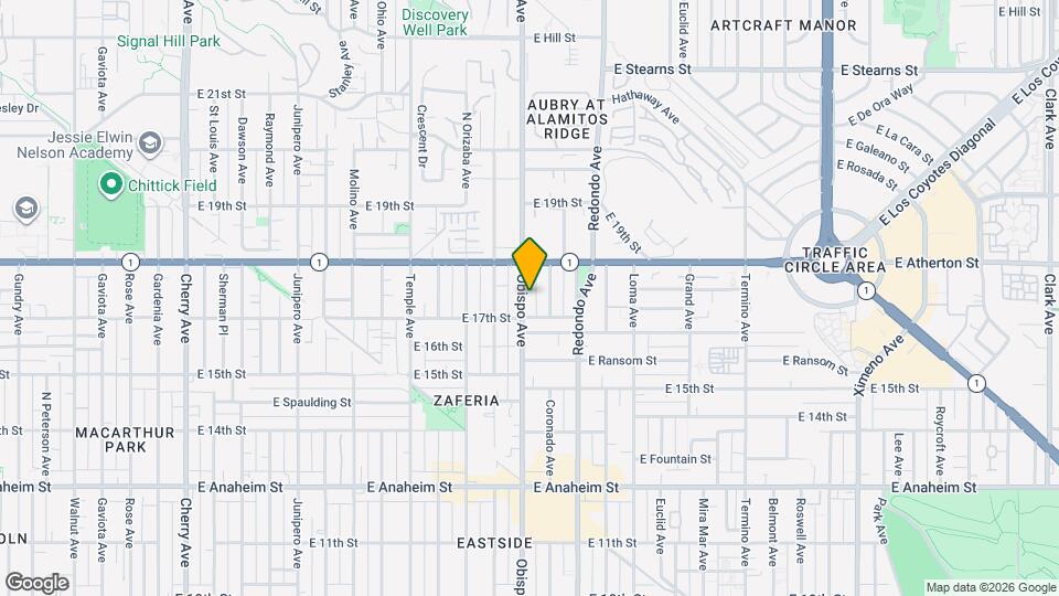 1732 Obispo Ave Map and Location Details