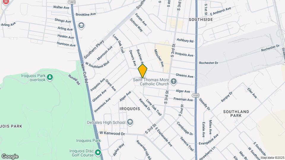 502 Inverness Ave Map and Location Details