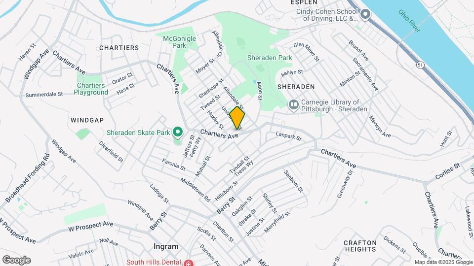 3110 Chartiers Ave, Unit 2 Mapa y Detalles de la Ubicación