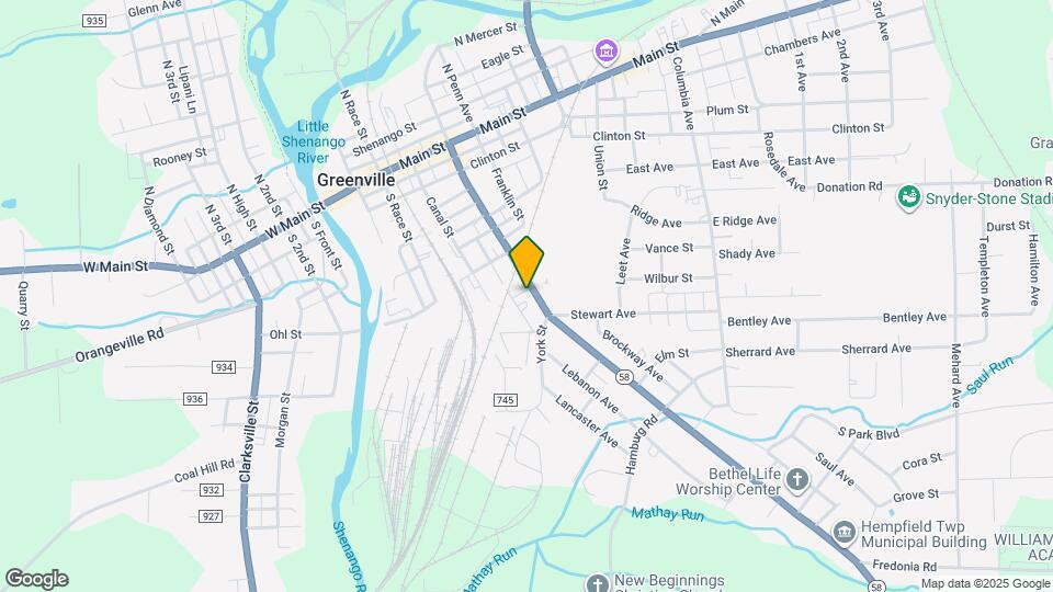 83 S Mercer St Map and Location Details