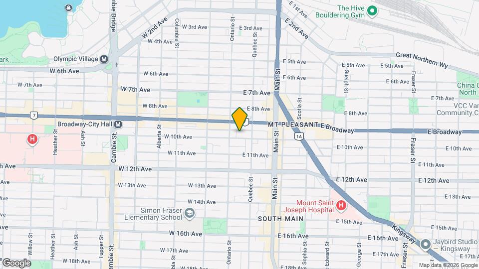 55 E 10th Ave, Unit 3FL Map and Location Details