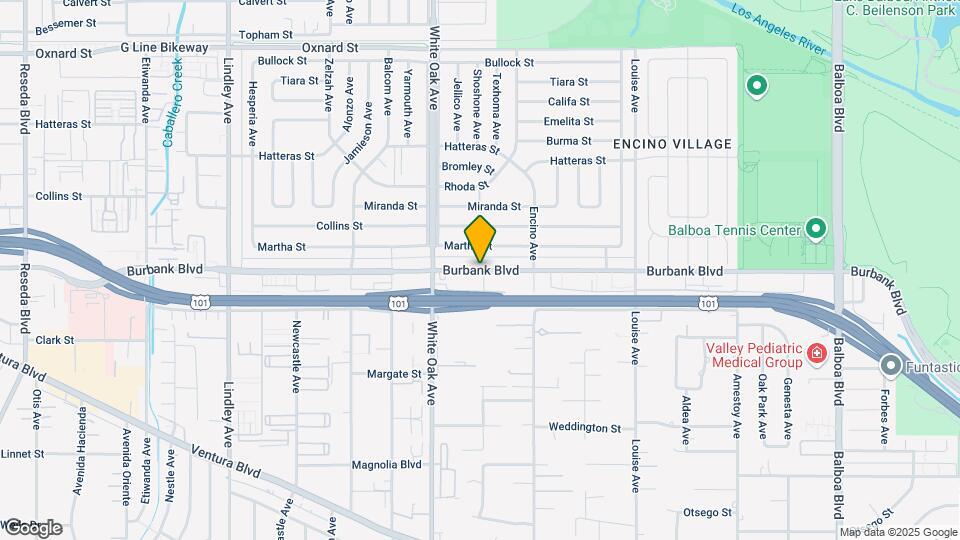 17307 Burbank Blvd Map and Location Details