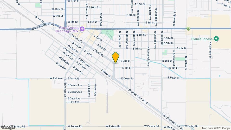 104 N Casa Grande Ave-Unit -Unit 104 Map and Location Details