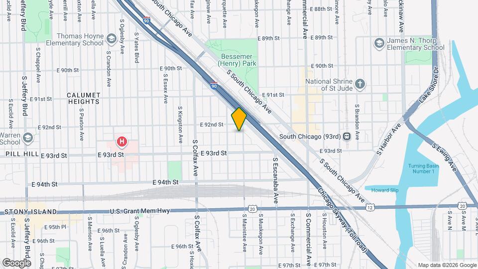 9220 S Manistee Ave, Unit 1 Map and Location Details