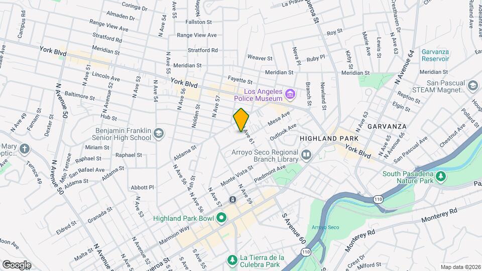 6031 Mesa Ave Map and Location Details