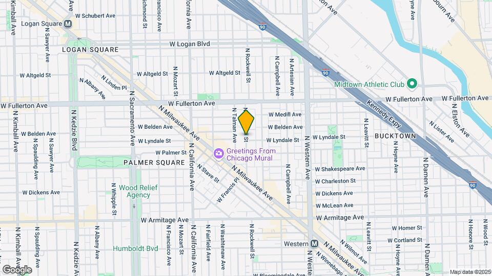 2317.5 N Rockwell St Map and Location Details