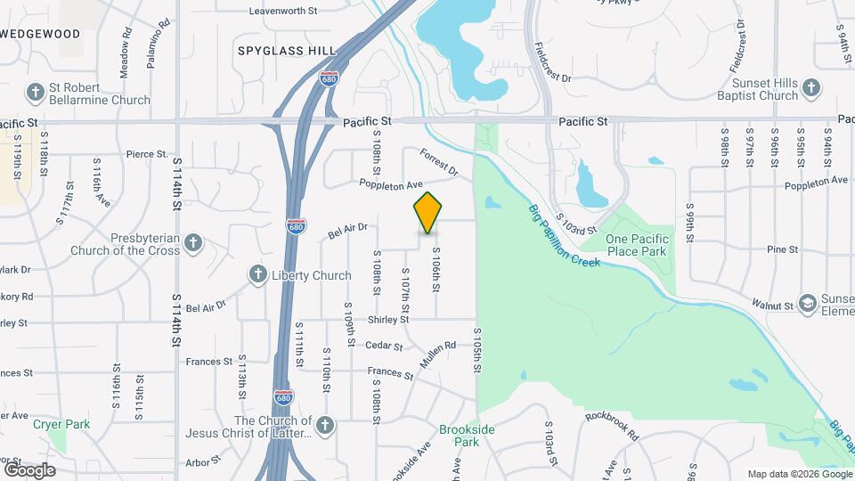 1526 S 106th St Map and Location Details