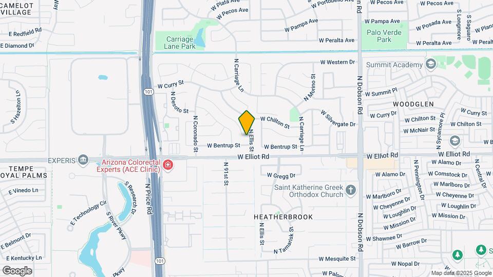 3102 N Woodburne Dr Map and Location Details