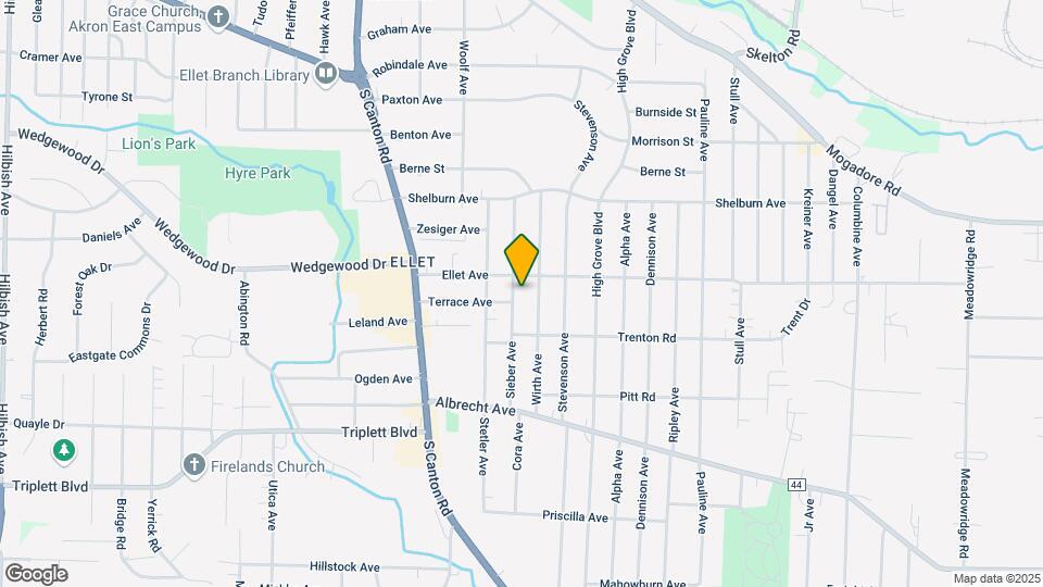 419 Sieber Ave Map and Location Details