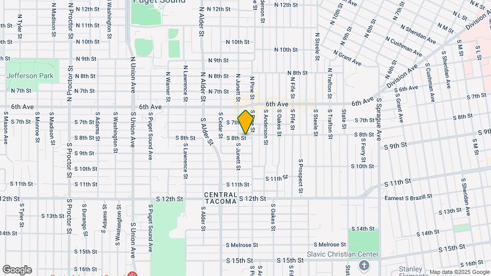 802 S 8th St Map and Location Details