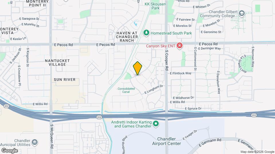 1860 E Woodsman Pl Map and Location Details