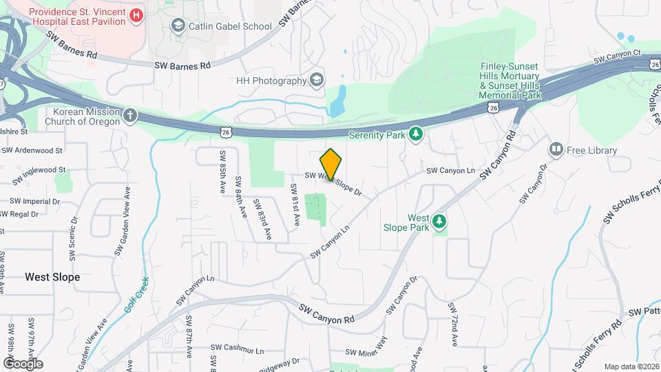 7870 SW West Slope Dr Map and Location Details