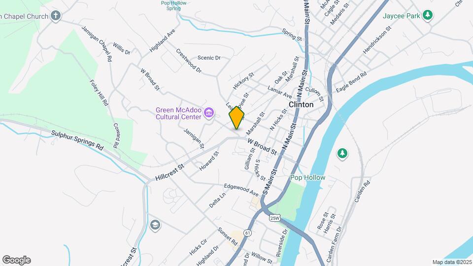 313 W Broad St Map and Location Details