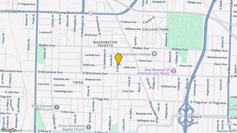 1110 S Orleans St Map and Location Details