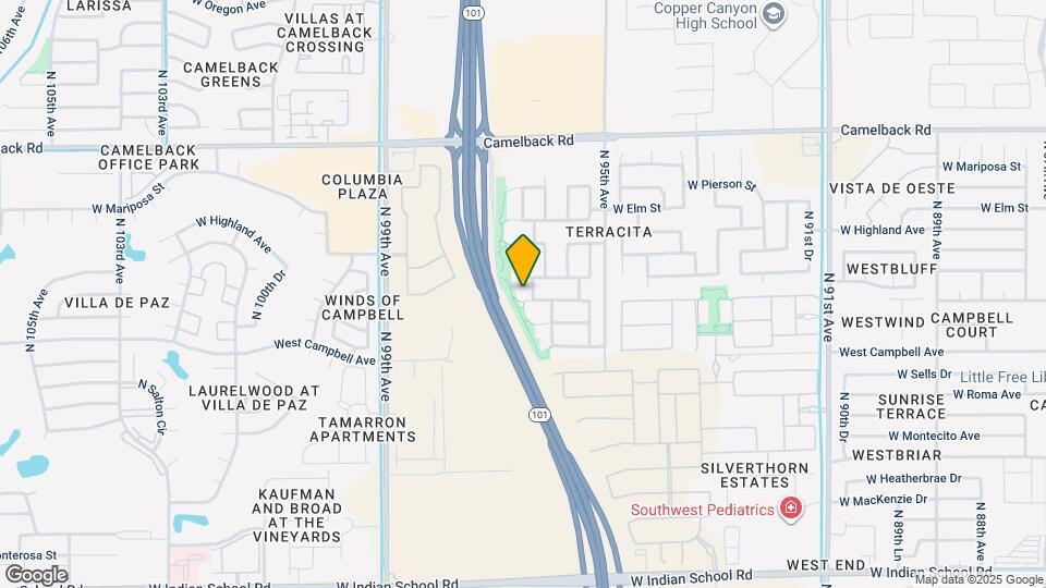 9622 W Hazelwood St Map and Location Details