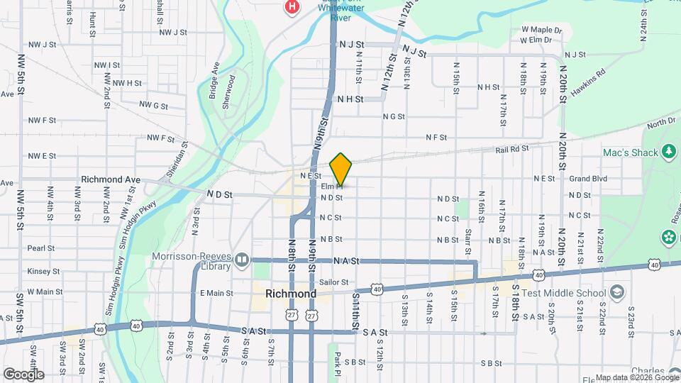 401 N 10th St Map and Location Details