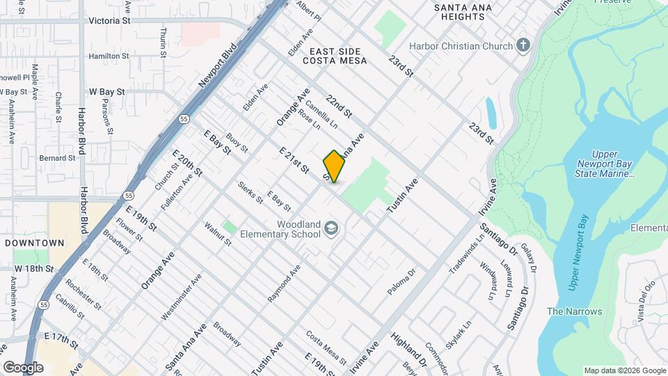 316 E 21st St Map and Location Details