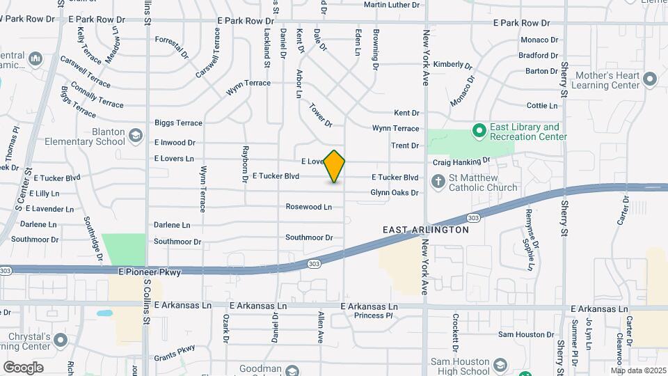 1607 Glynn Oaks Dr Map and Location Details