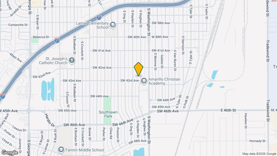 4216 S Hughes St Map and Location Details