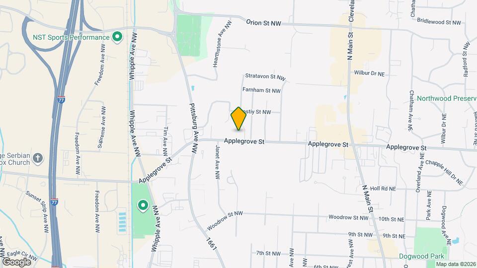 1001 Applegrove St NW Map and Location Details