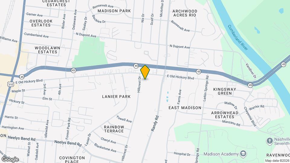 107 Hillcrest Dr, Unit 1 Map and Location Details