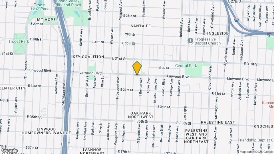 2809 E Linwood Blvd Map and Location Details