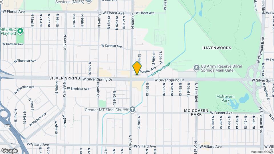 5804 W Silver Spring Dr Map and Location Details