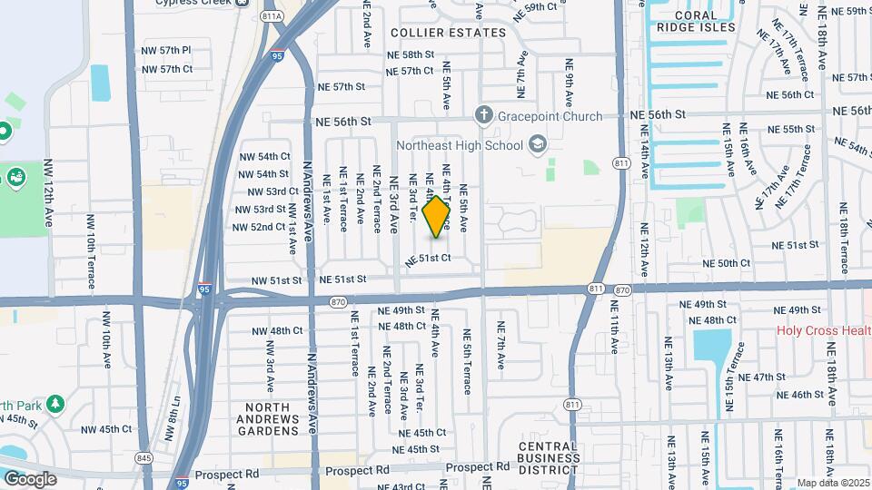 5156 NE 4th Ave Map and Location Details