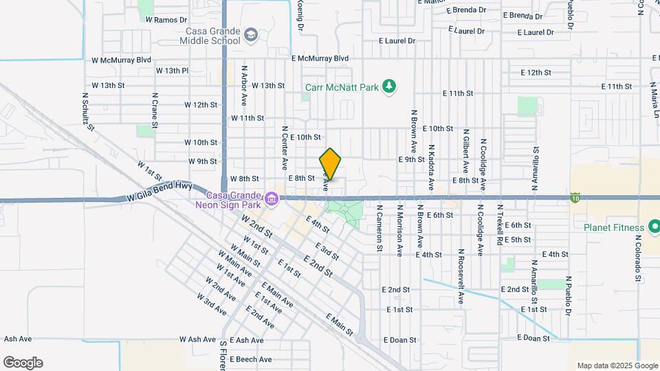 710 N Olive Ave Mapa y Detalles de la Ubicación