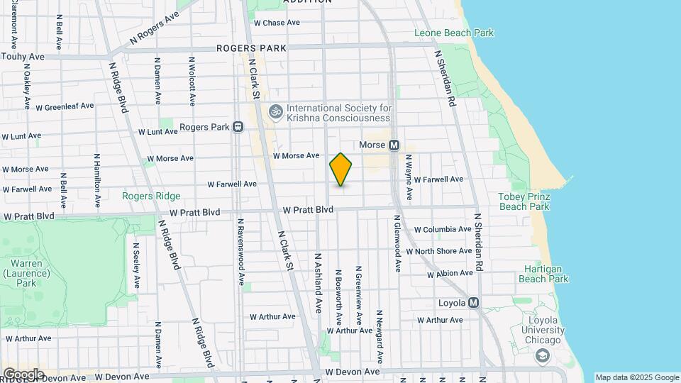 1529-1537 W Farwell Ave Map and Location Details