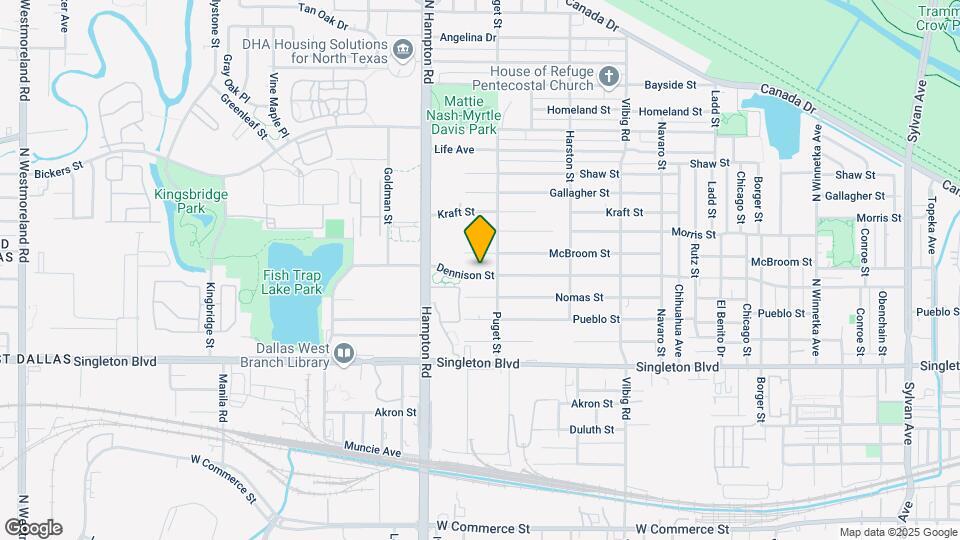 2019 Dennison St Map and Location Details