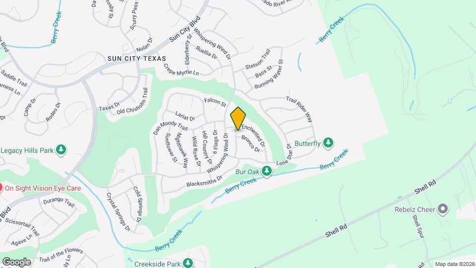 100 Bronco Dr Map and Location Details