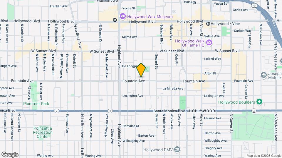 1307 N Cherokee Ave Map and Location Details