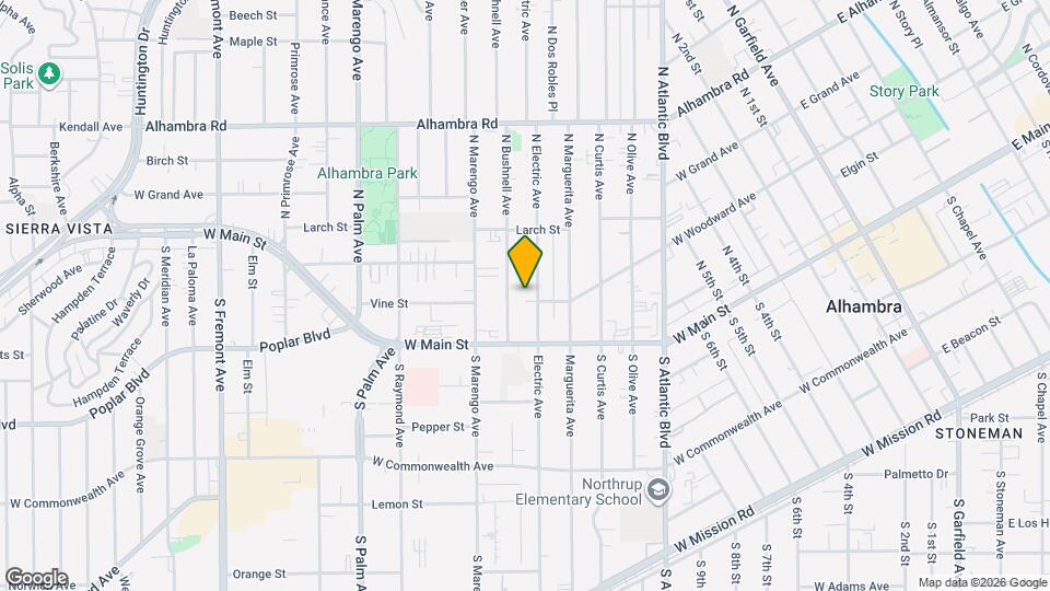 103 N Electric Ave Mapa y Detalles de la Ubicación