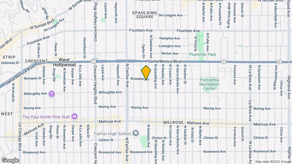 941 N Genesee Ave Mapa y Detalles de la Ubicación