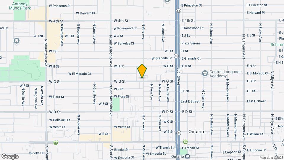 713 N Vine Ave Map and Location Details