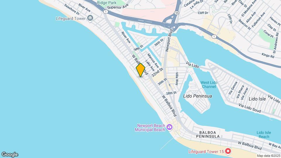 3212 W Oceanfront Mapa y Detalles de la Ubicación