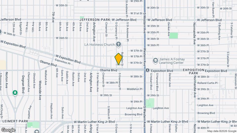 3774 S Gramercy Pl Map and Location Details