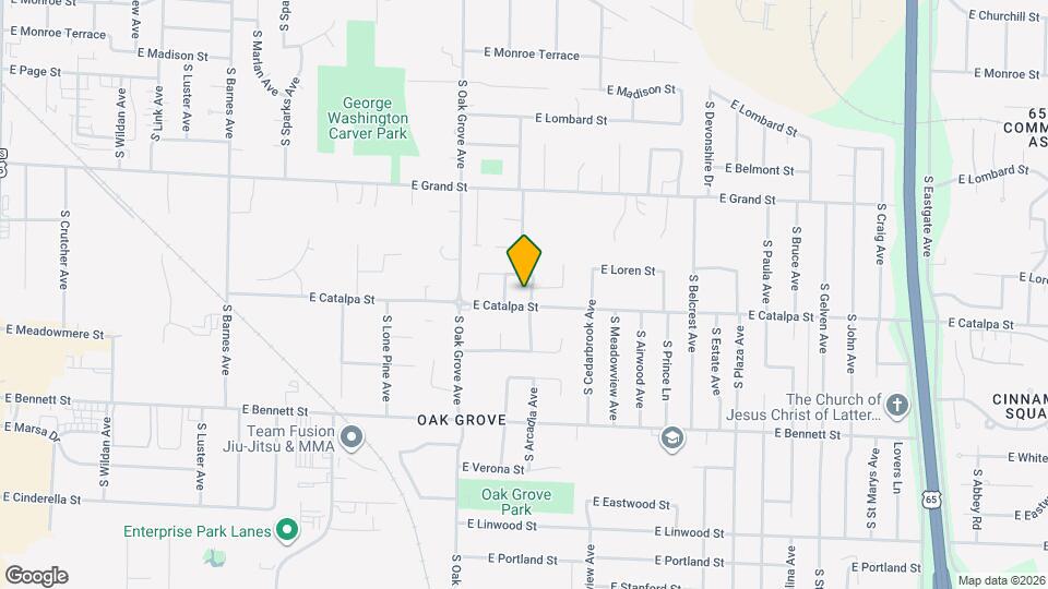 1147 S Arcadia Ave Map and Location Details