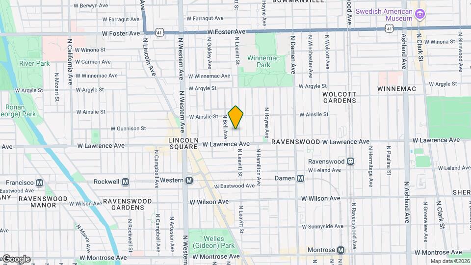 4822 N Leavitt St Map and Location Details